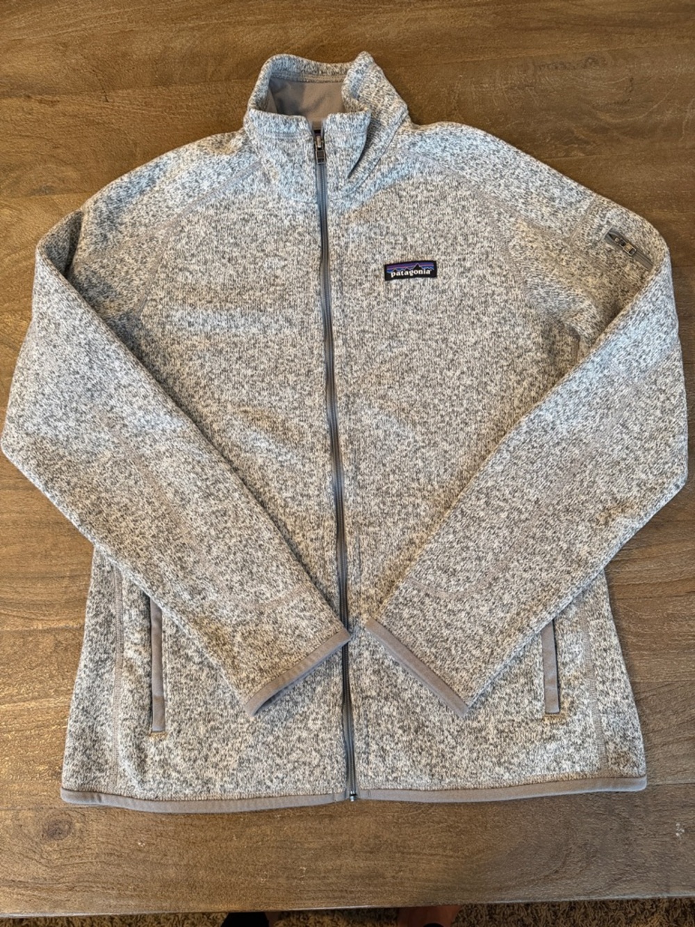 Patagonia Women's Better Sweater Full Zip Fleece Jacket Birch White Medium Q19 - Picture 4 of 8